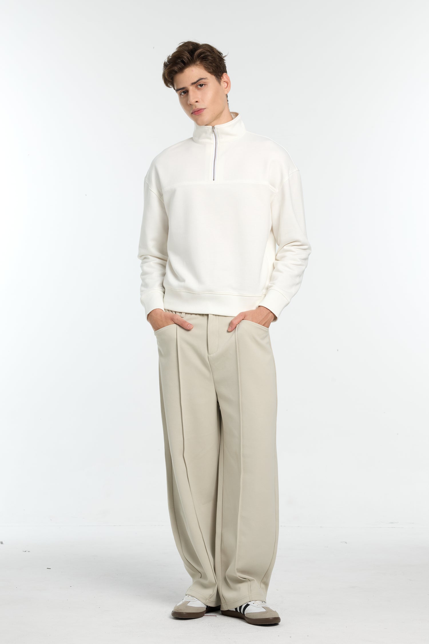 OEM Crewneck Sweatshirt / Cardigan – 320–550gsm Cotton French Terry