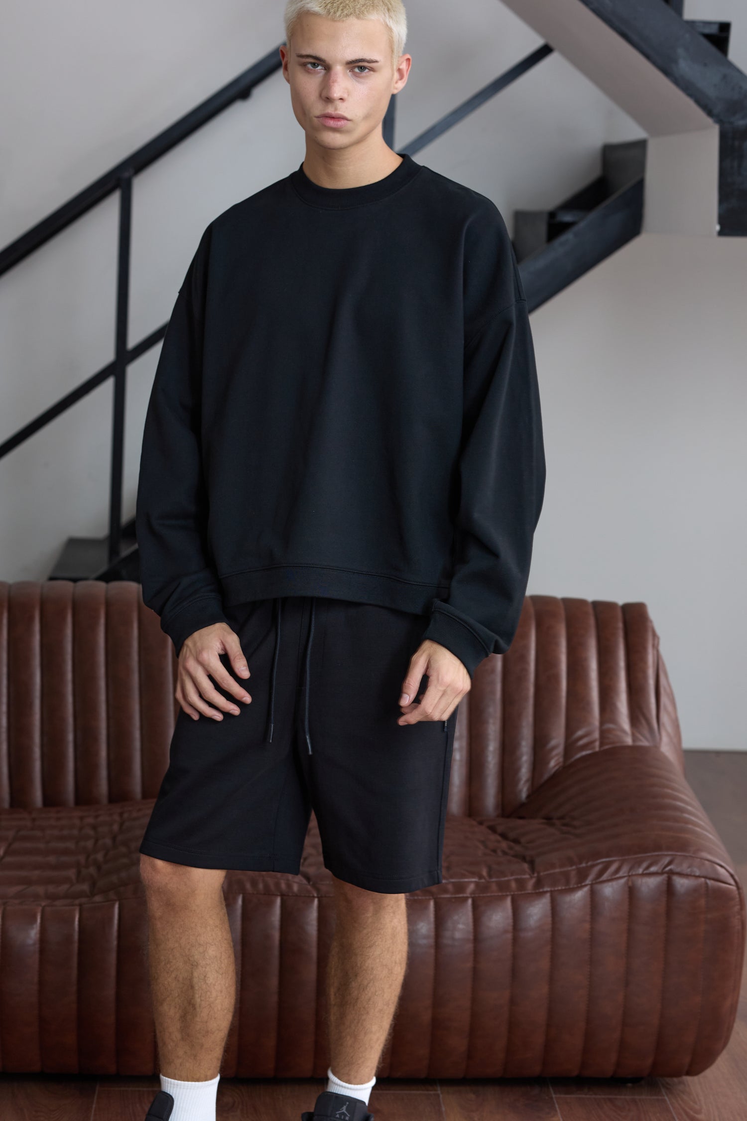 OEM Crewneck Sweatshirt / Cardigan – 320–550gsm Cotton French Terry