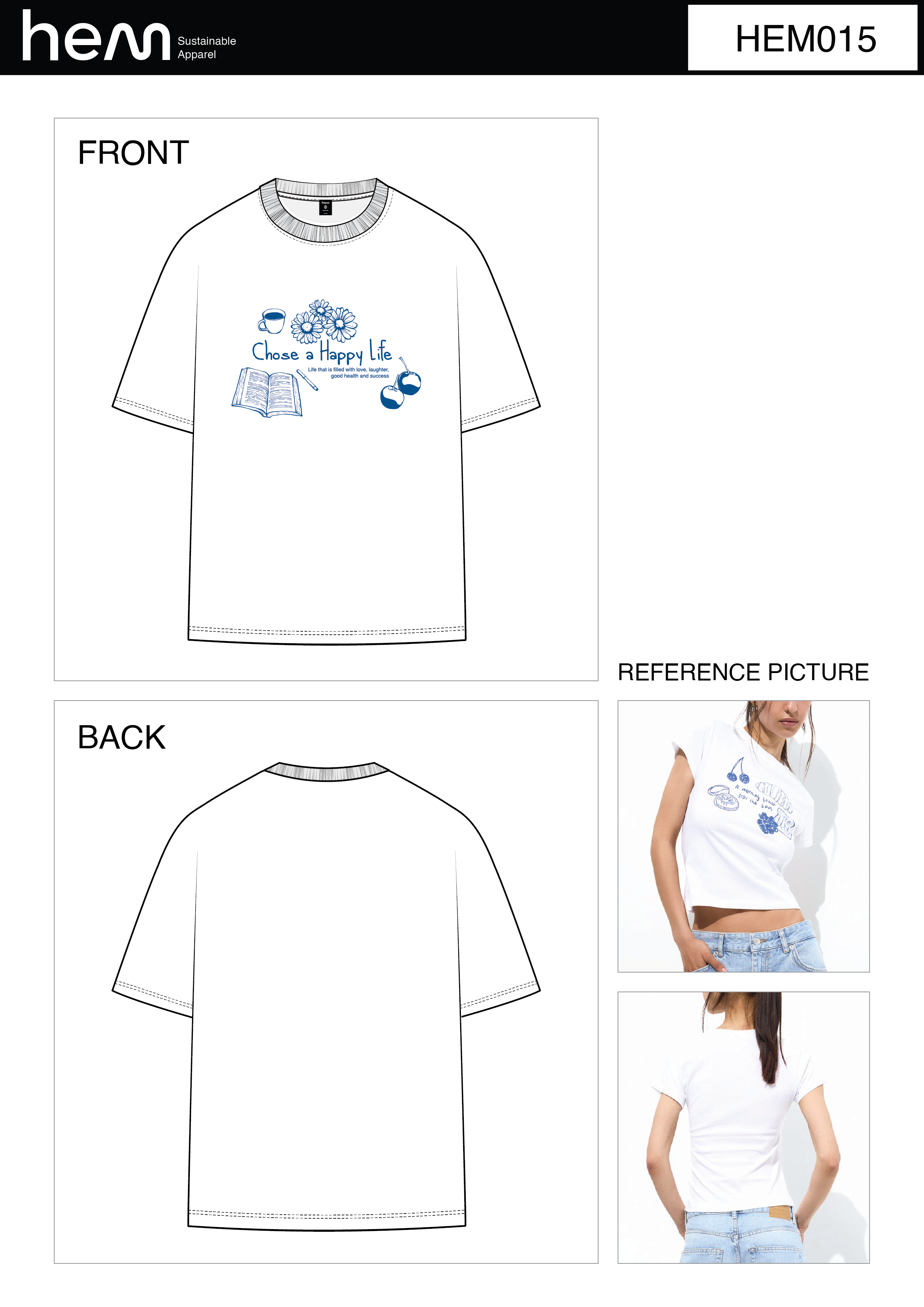 WOMEN T-SHIRT HEM015