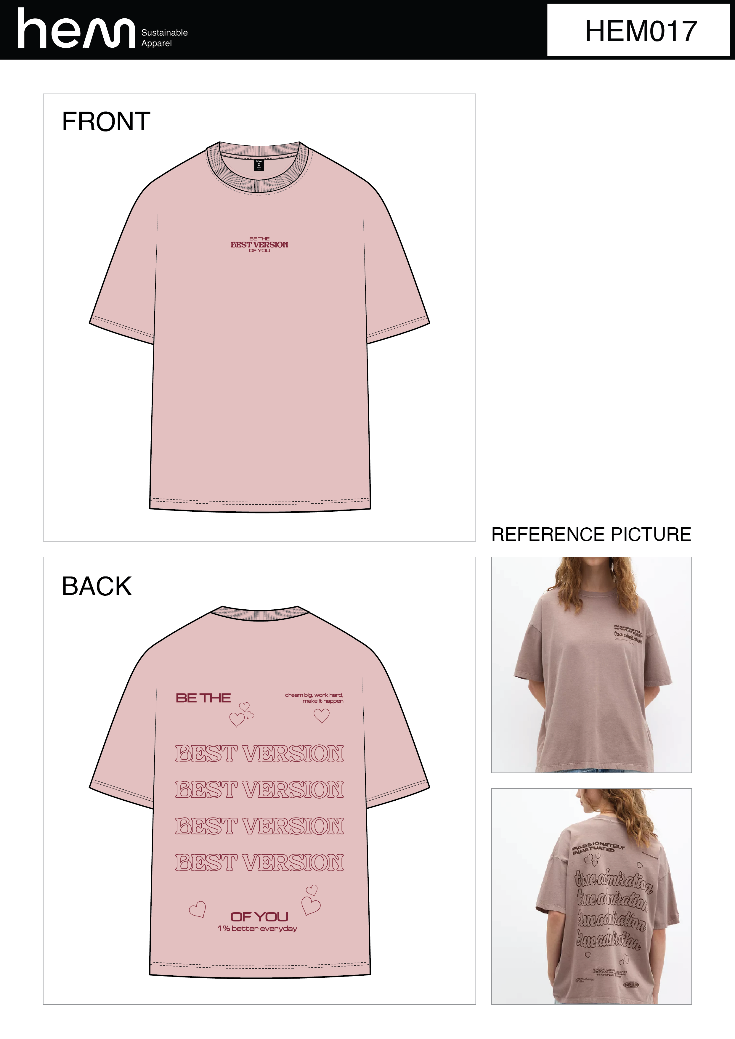 WOMEN T-SHIRT HEM017