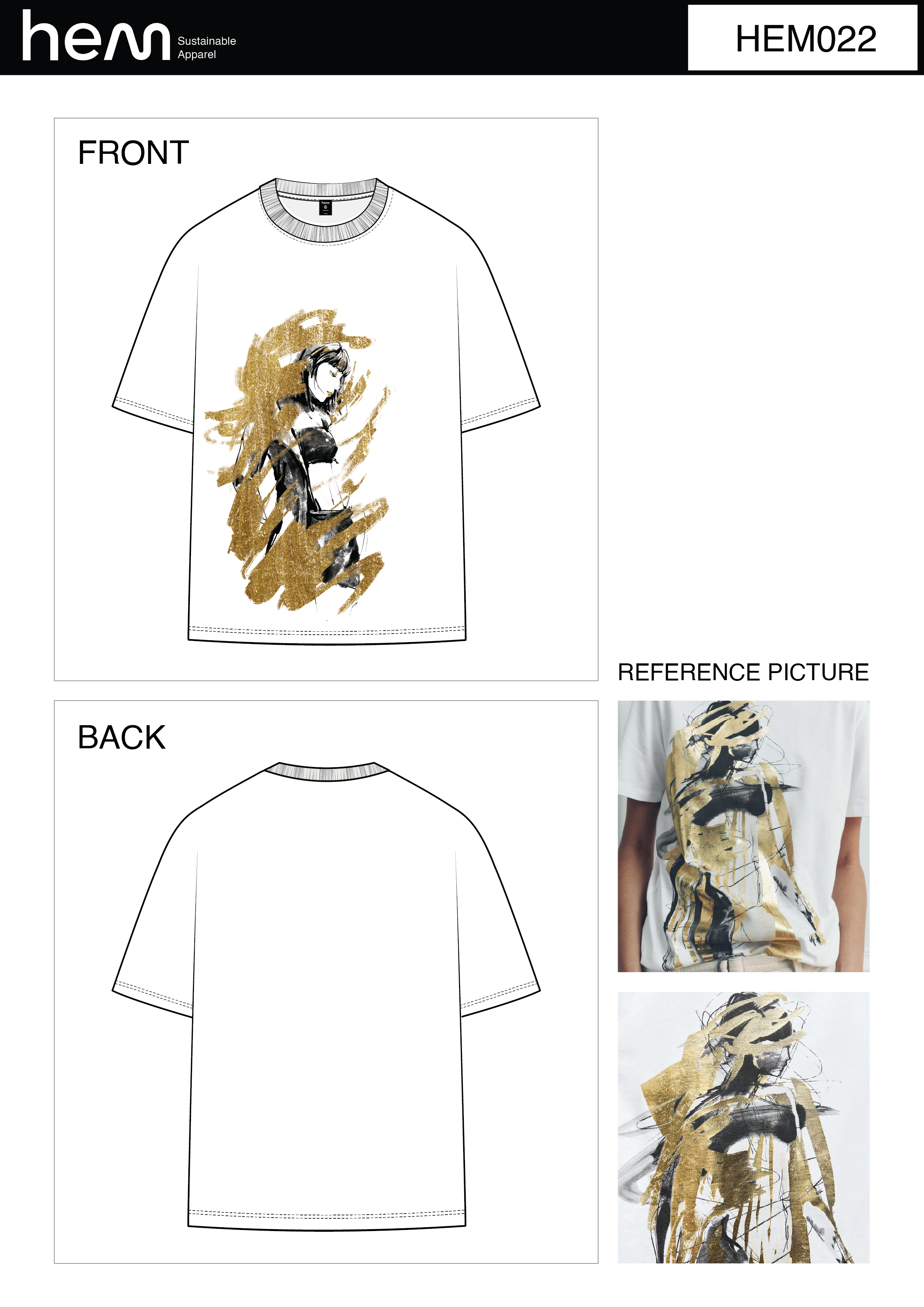 WOMEN T-SHIRT HEM022