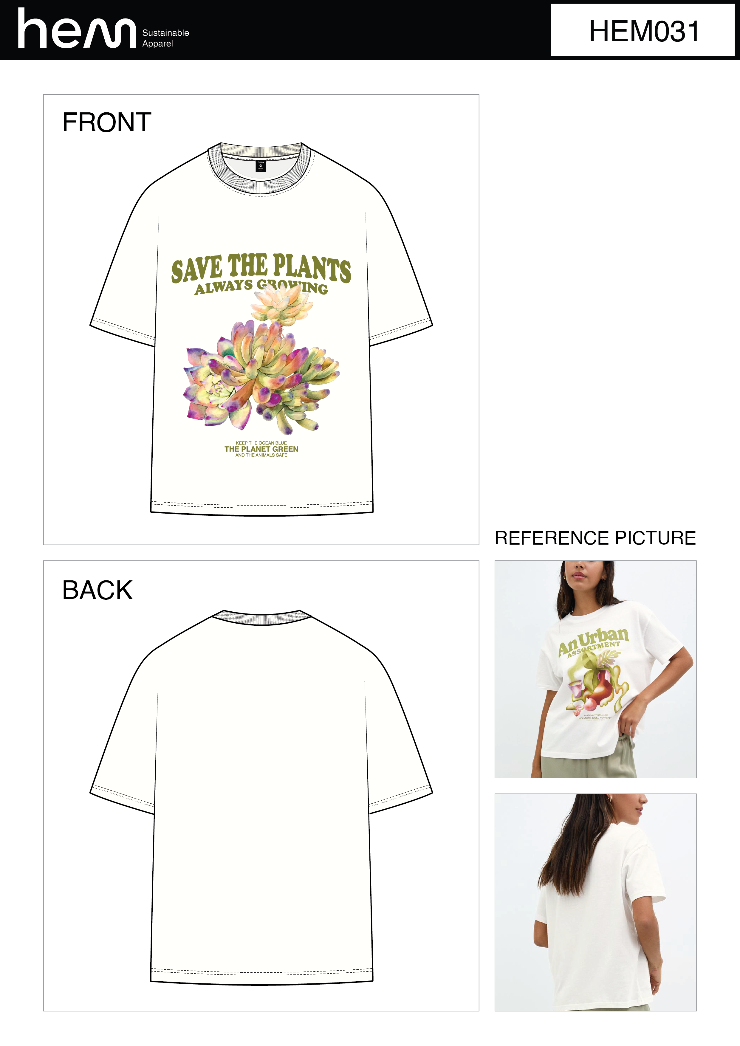WOMEN T-SHIRT HEM031