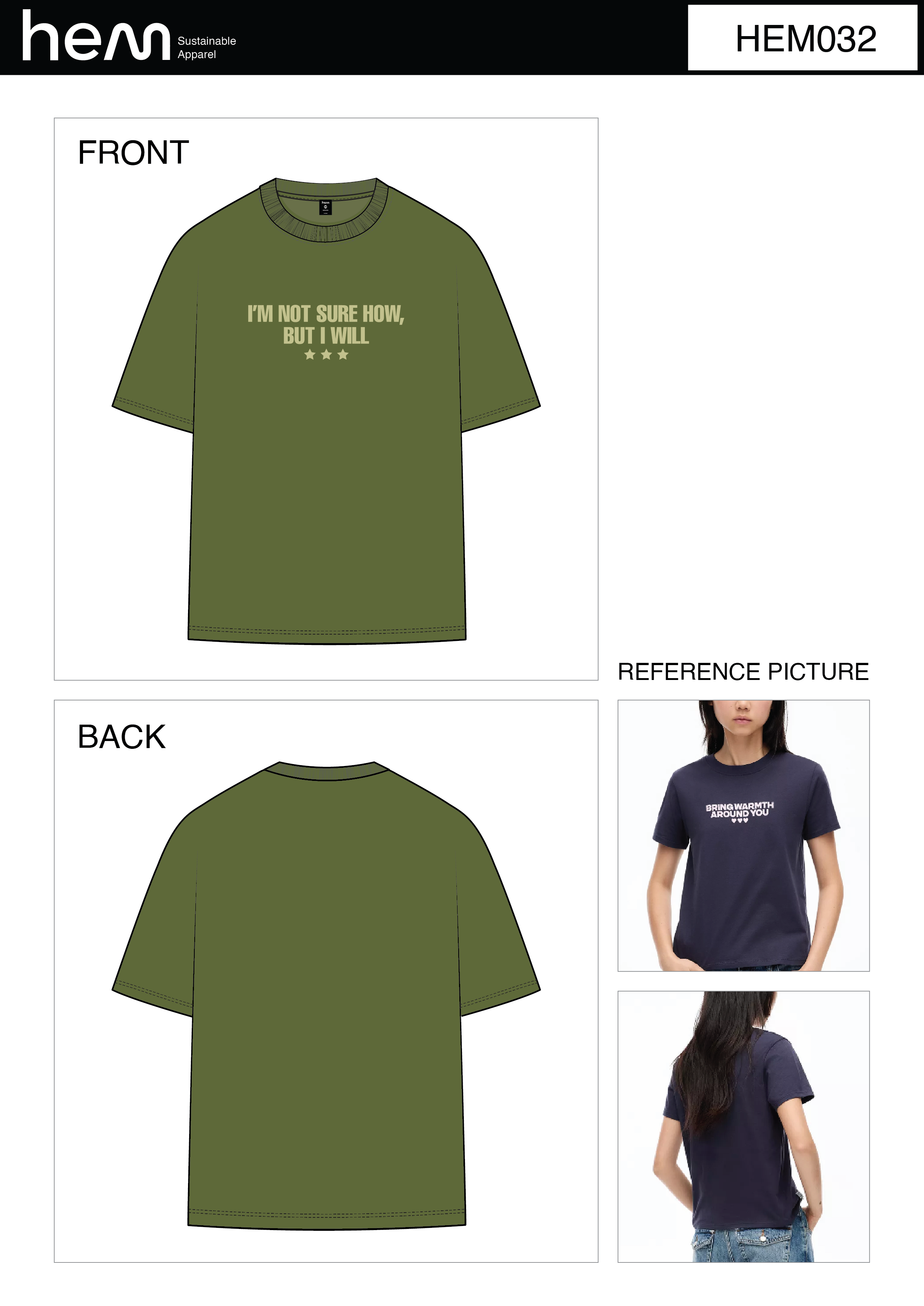 WOMEN T-SHIRT HEM032