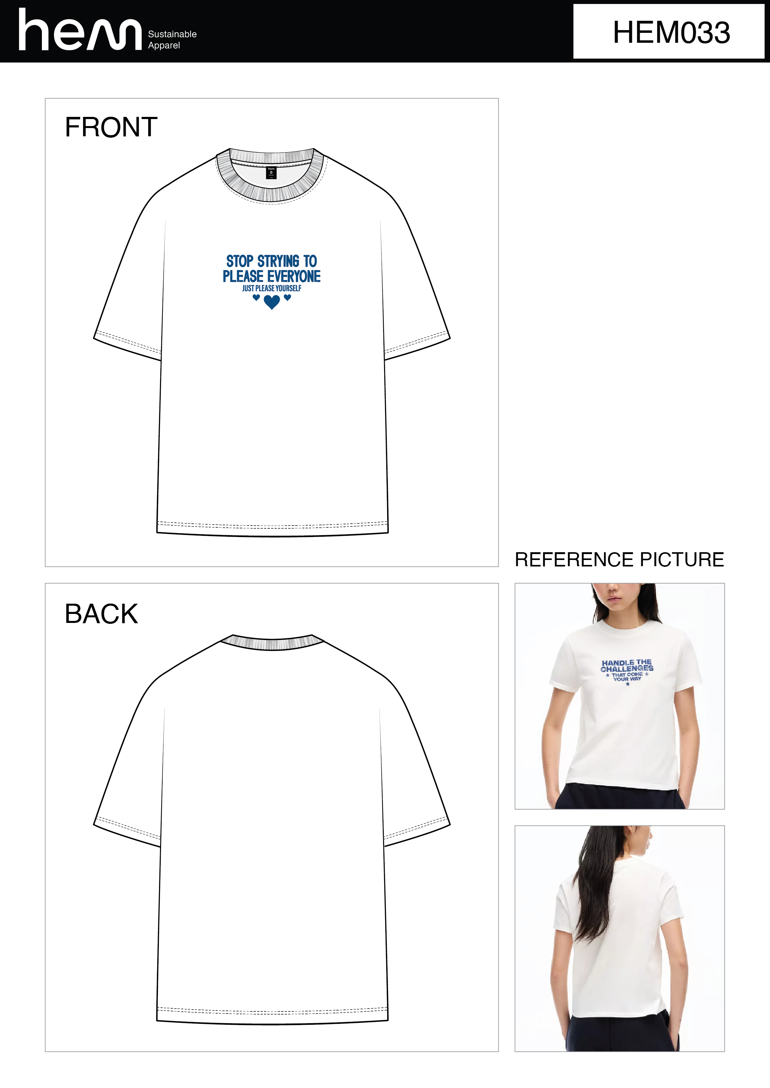 WOMEN T-SHIRT HEM033