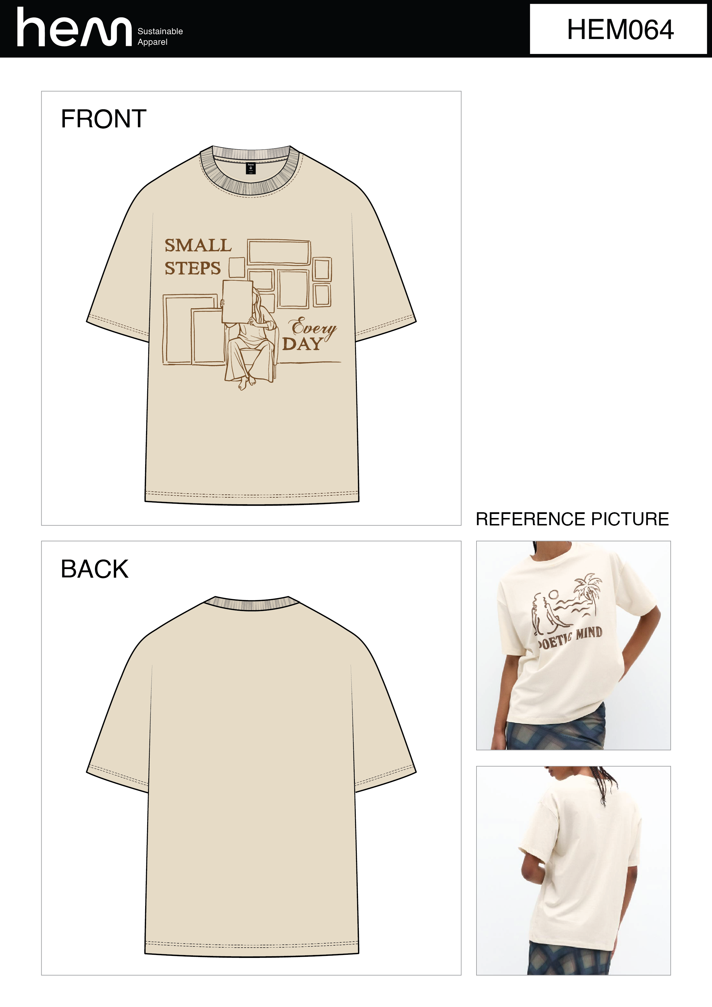 WOMEN T-SHIRT HEM064