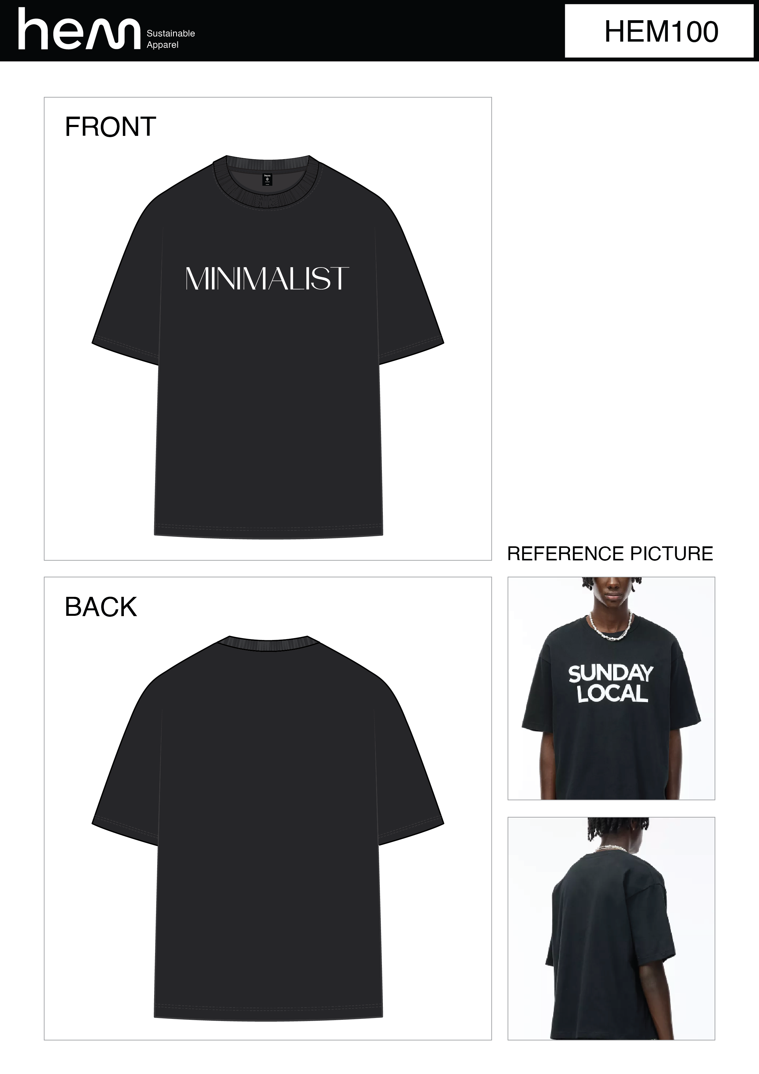 T-SHIRT HEM100