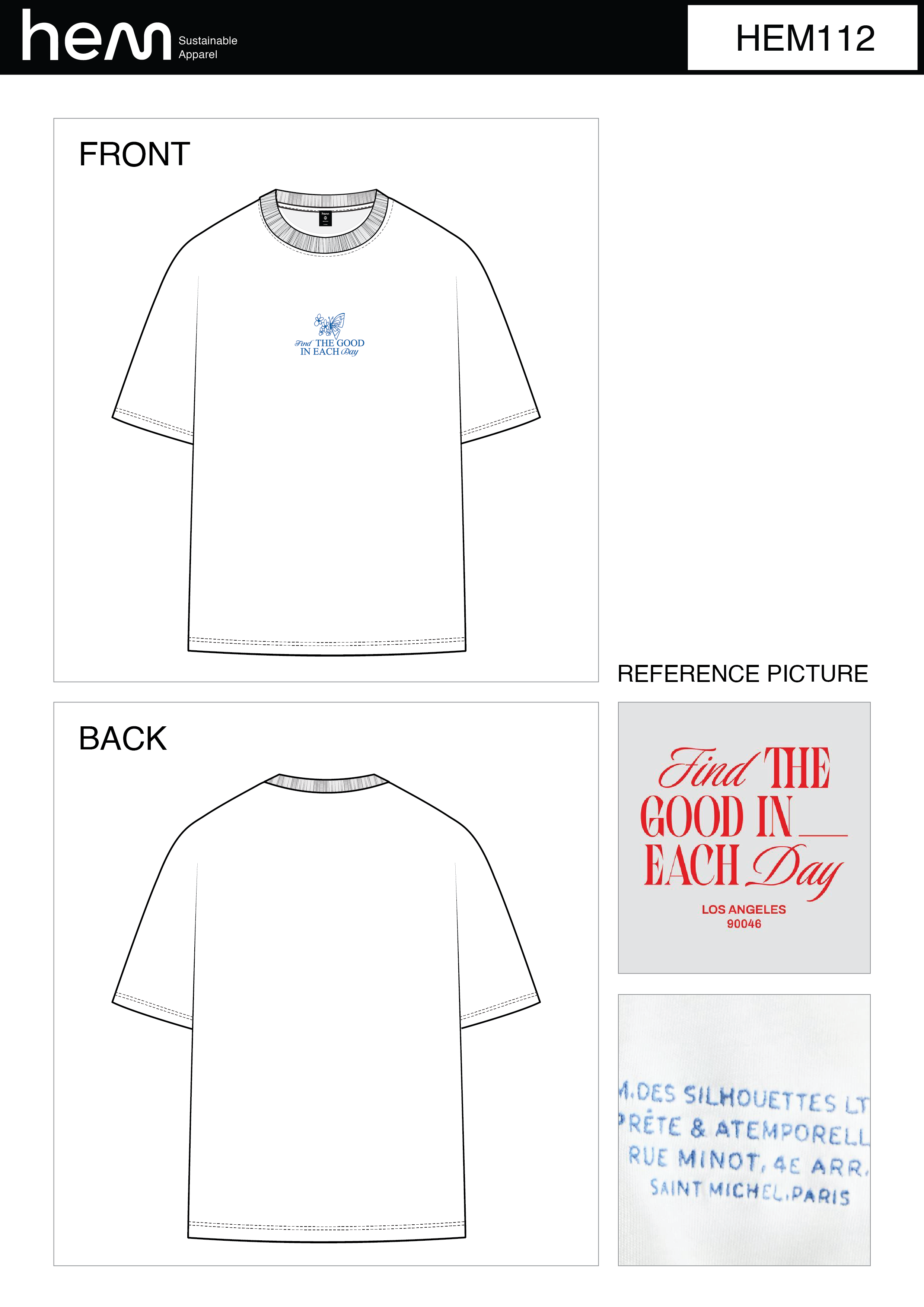 WOMEN T-SHIRT HEM112