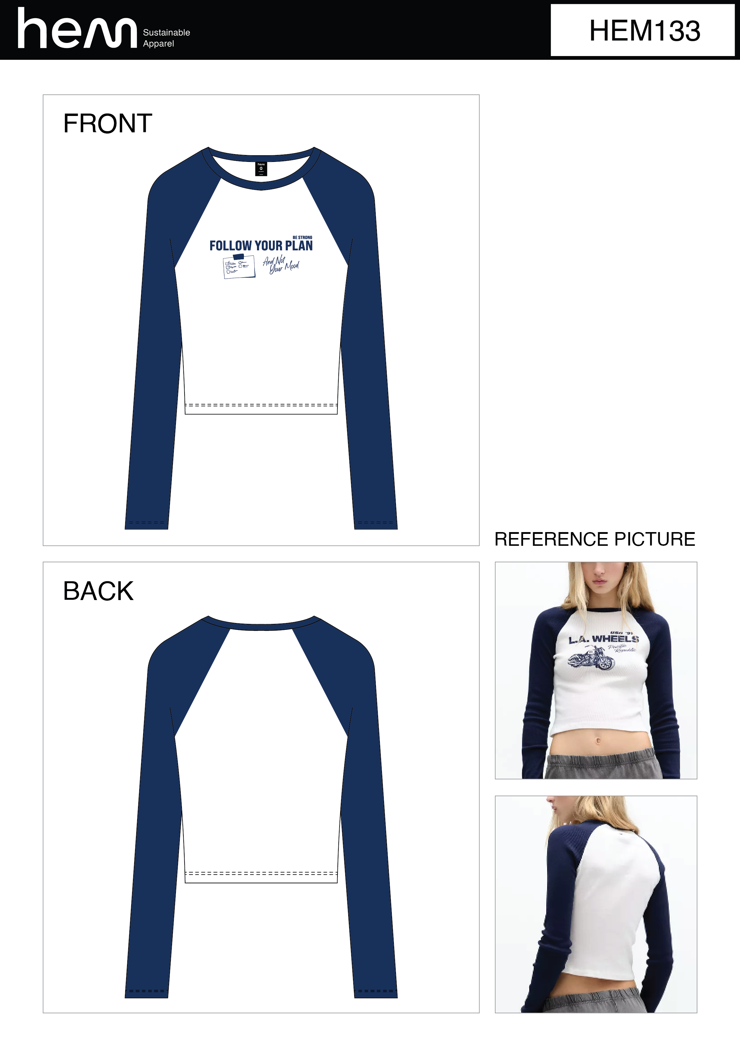 WOMEN T-SHIRT HEM133