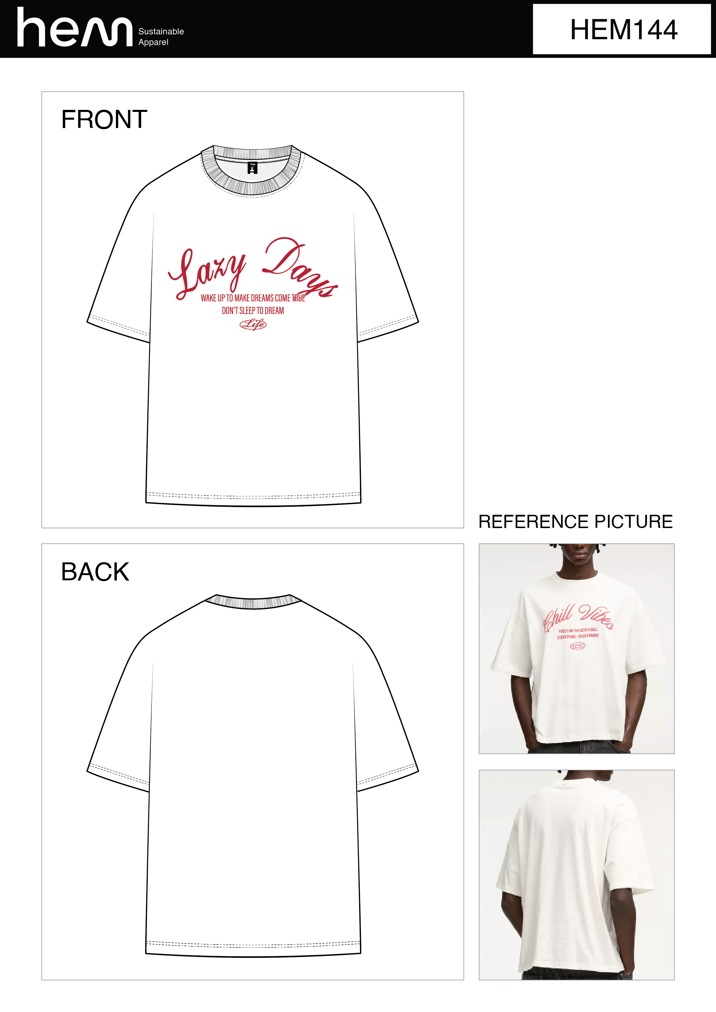 T-SHIRT HEM144