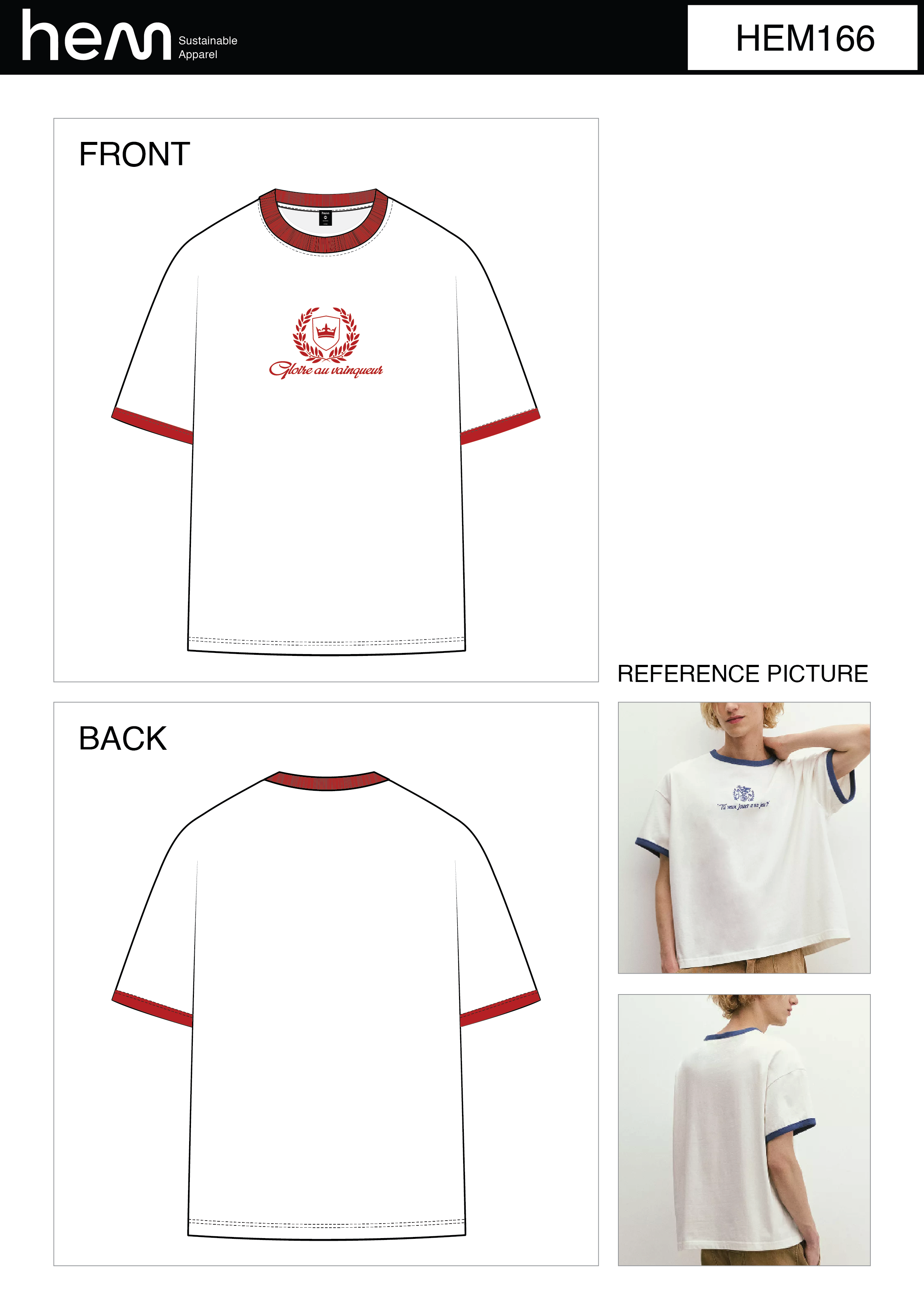 WOMEN T-SHIRT HEM166