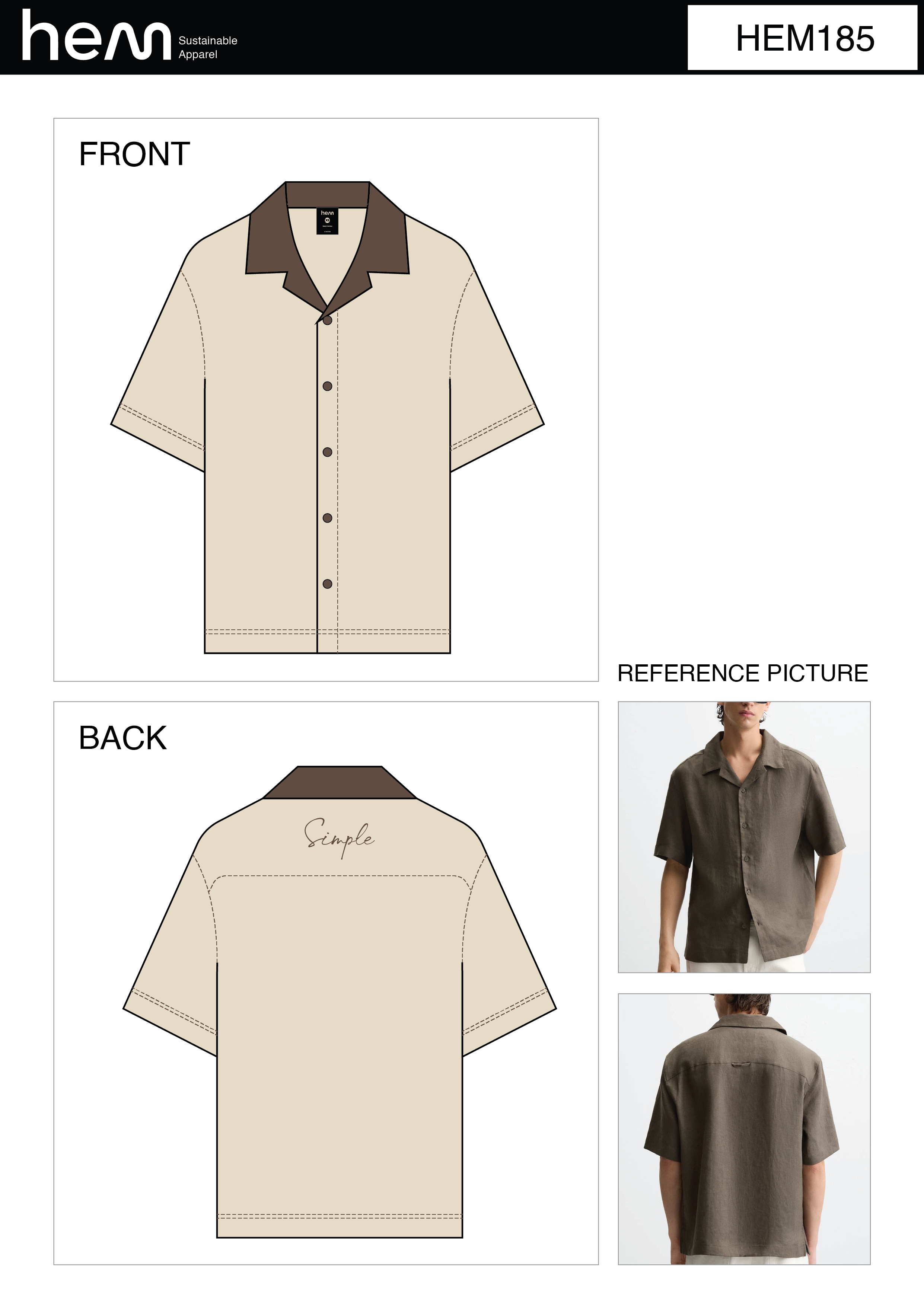 MEN SHIRT HEM185