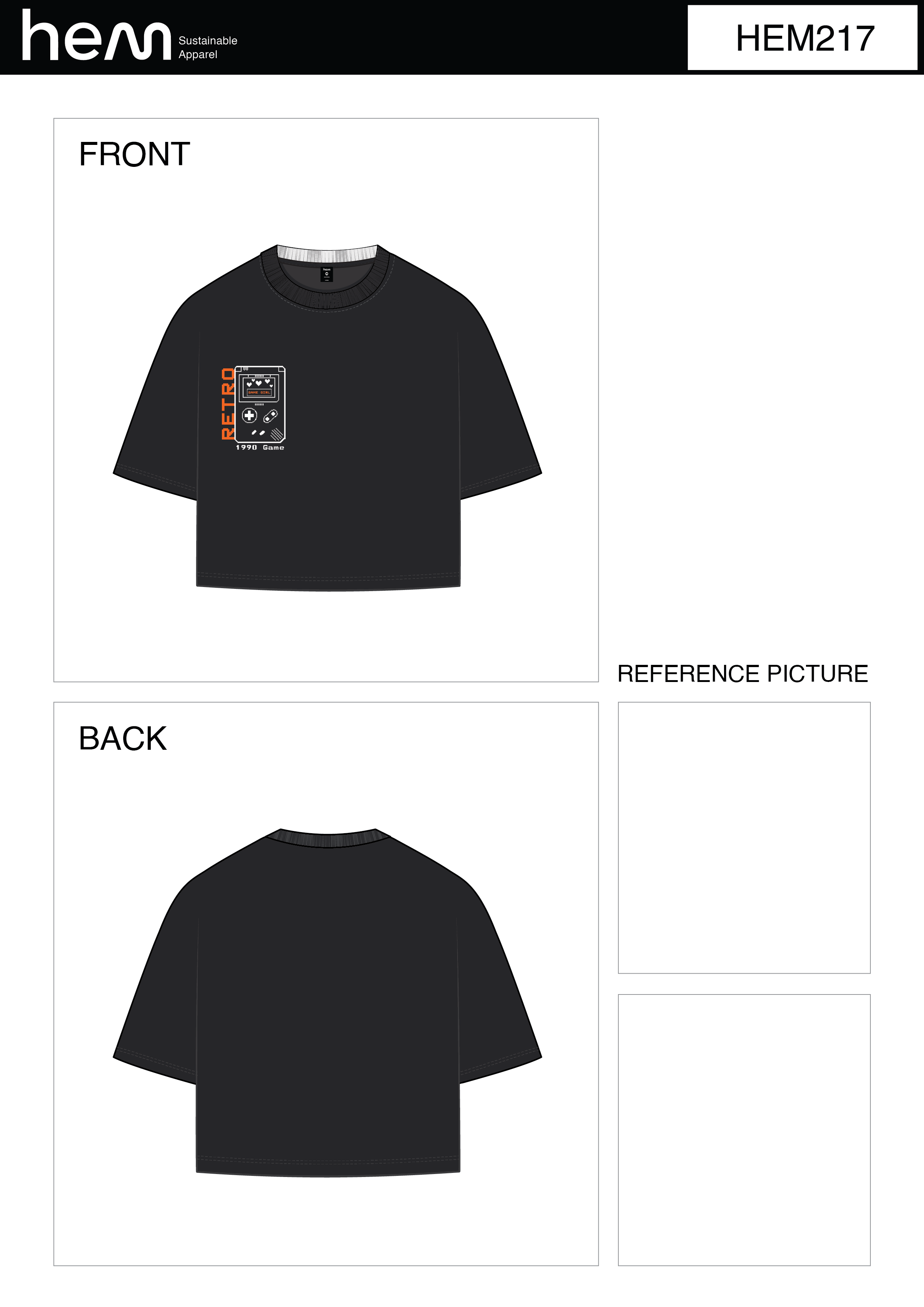 WOMEN T-SHIRT HEM217