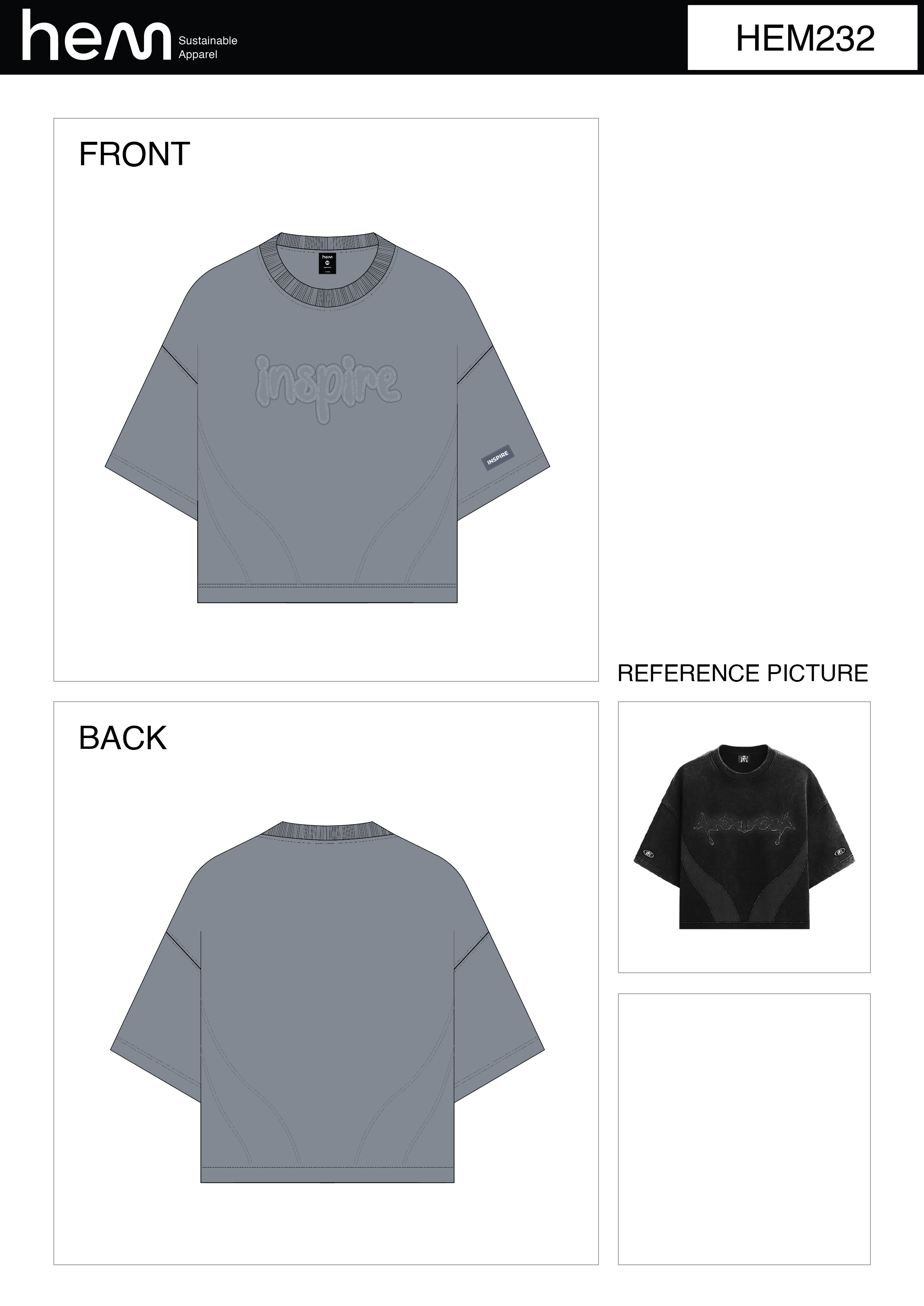 WOMEN T-SHIRT HEM232