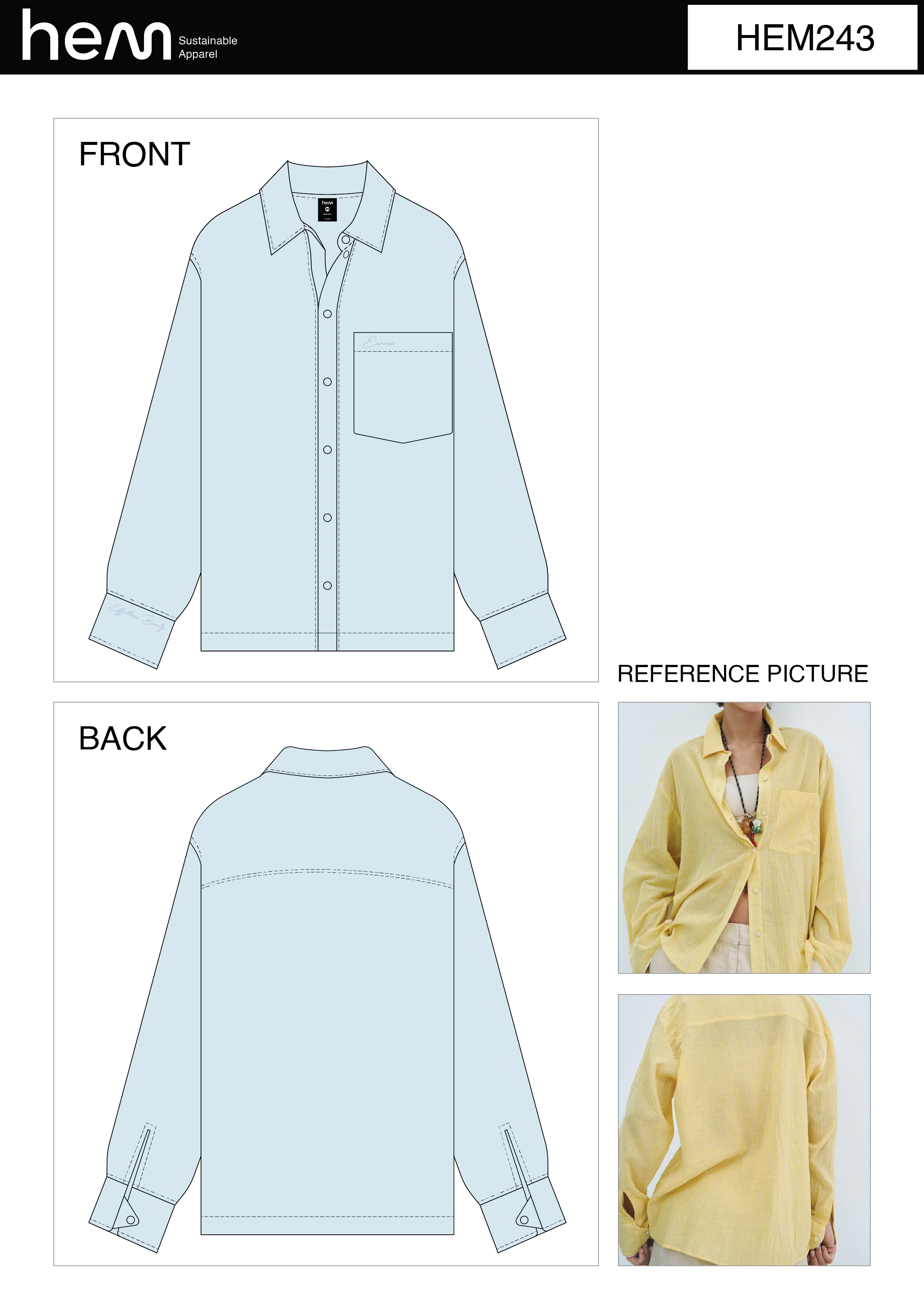 WOMEN SHIRT HEM243