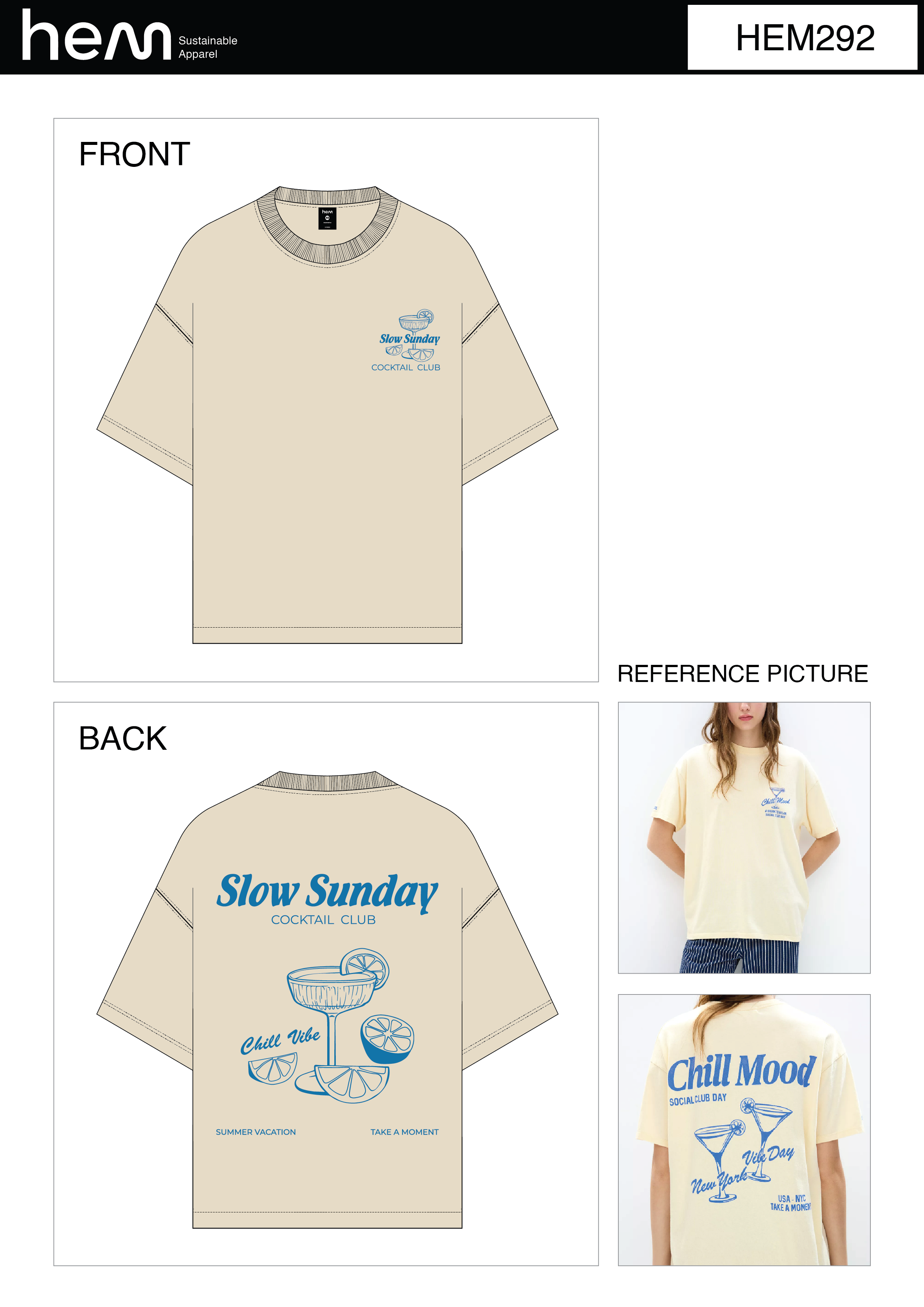 WOMEN T-SHIRT HEM292