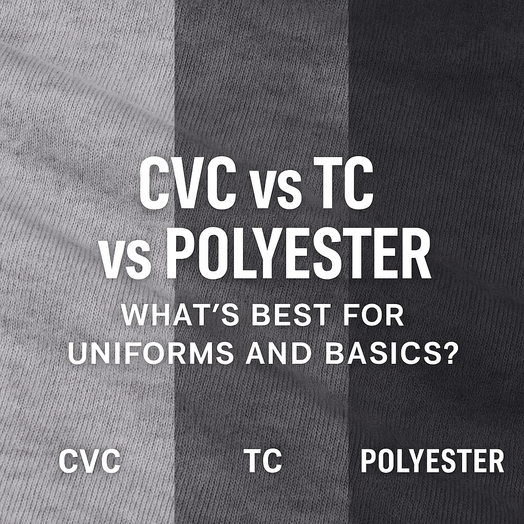 CVC vs TC vs Polyester: What’s Best for Uniforms and Basics?