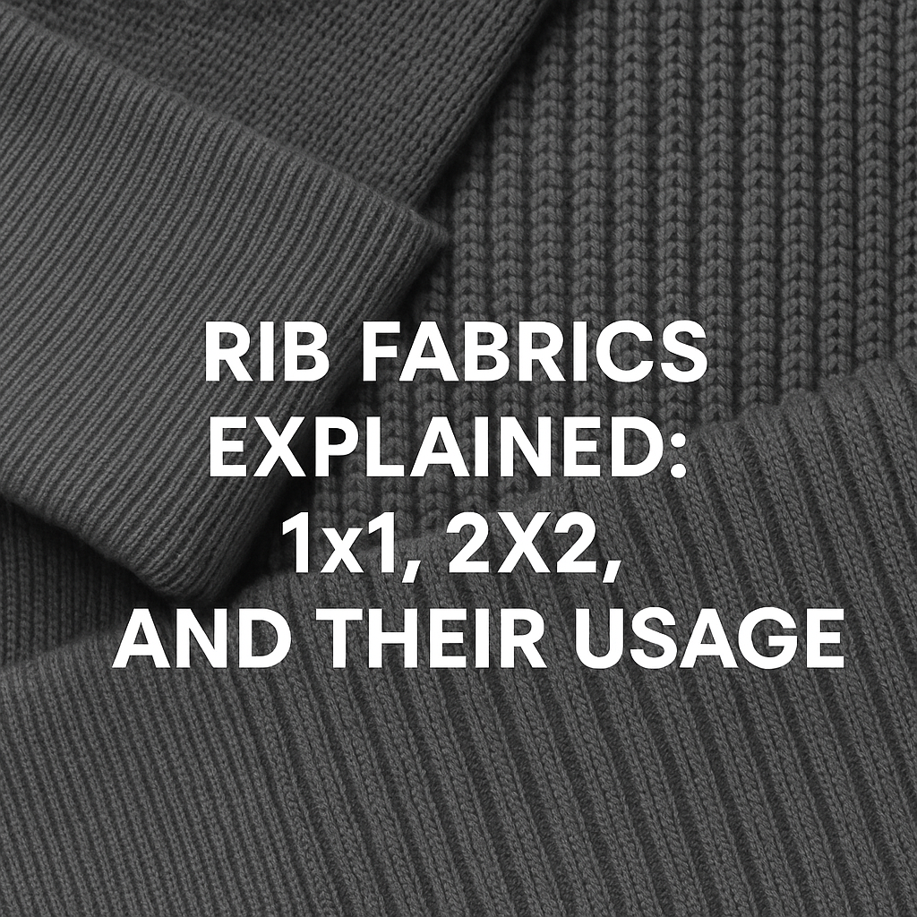 Rib Fabrics Explained: 1x1, 2x2, and Their Usage