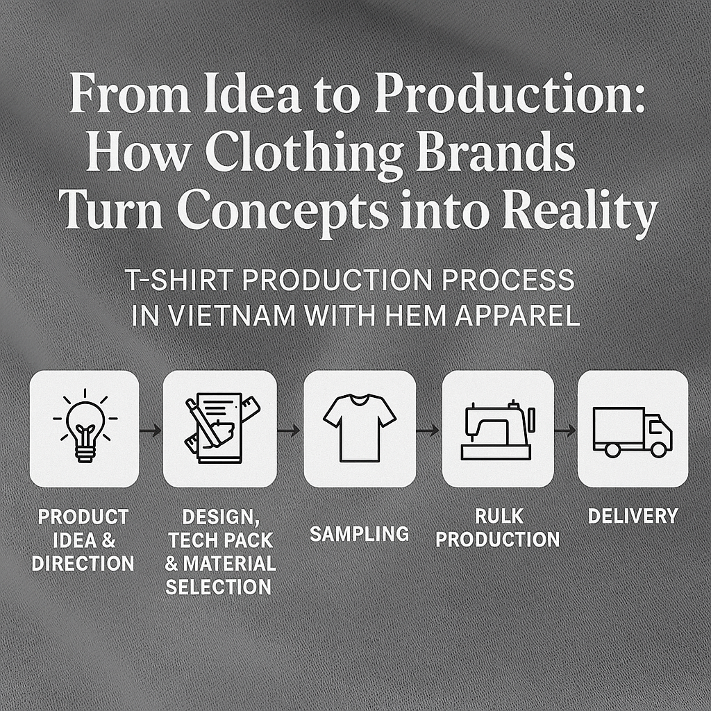From Idea to Production: How Clothing Brands Turn Concepts into Reality