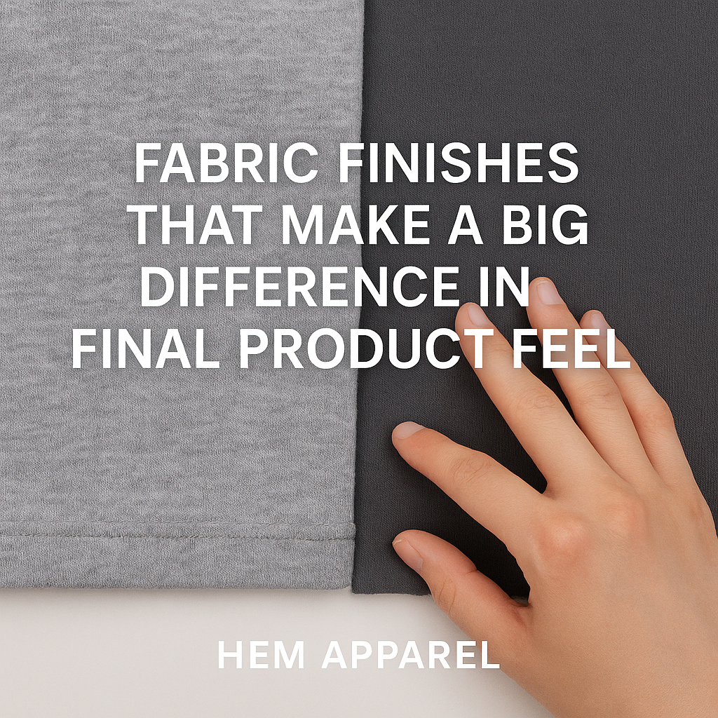 Fabric Finishes That Make a Big Difference in Final Product Feel