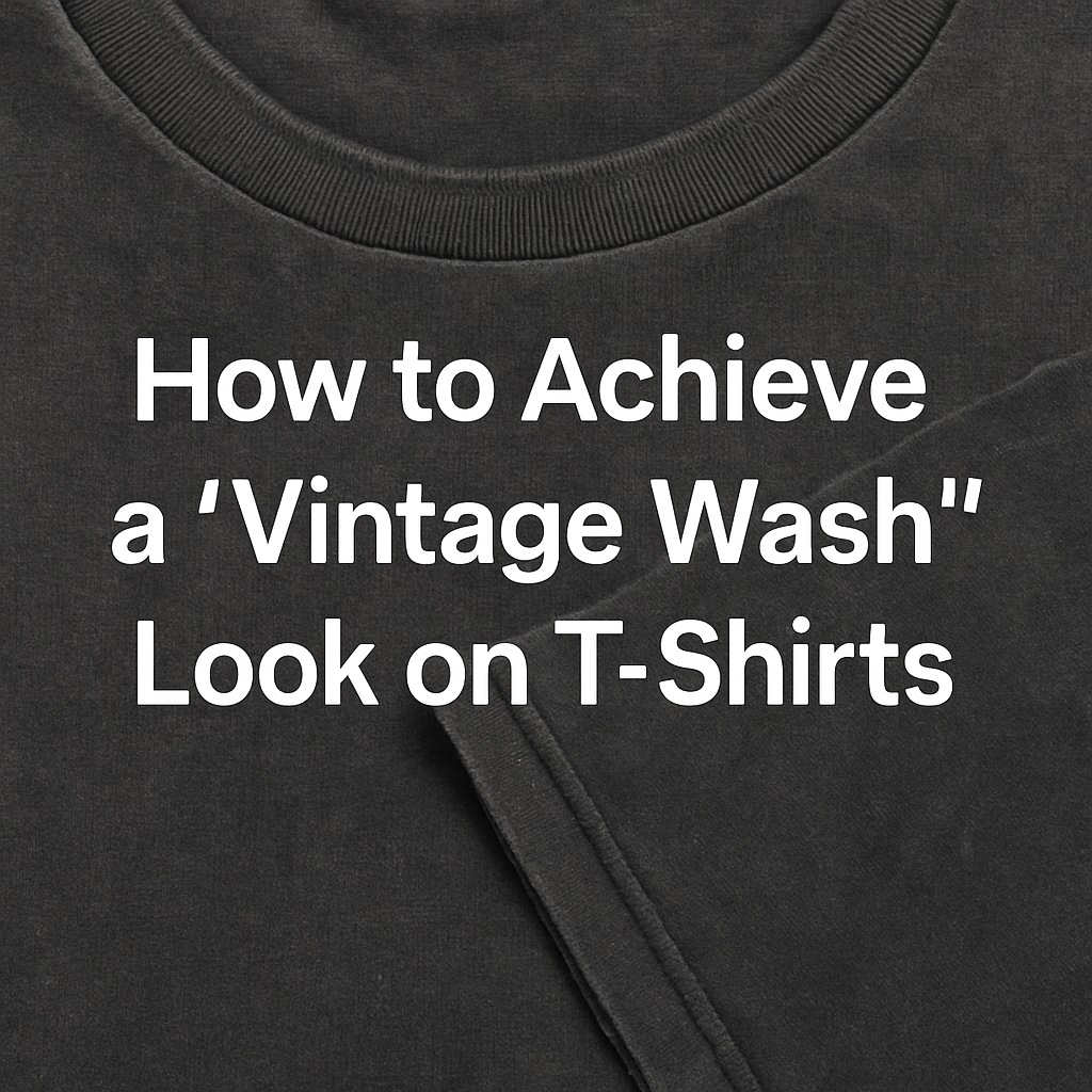 How to Achieve a “Vintage Wash” Look on T-Shirts