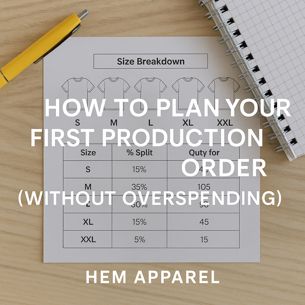 How to Plan Your First Production Order (Without Overspending)