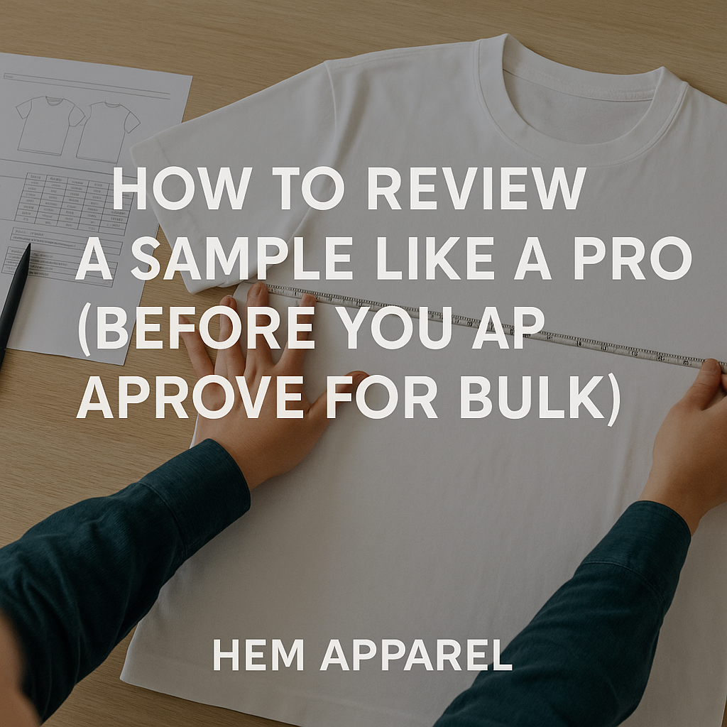 How to Review a Sample Like a Pro (Before You Approve for Bulk)