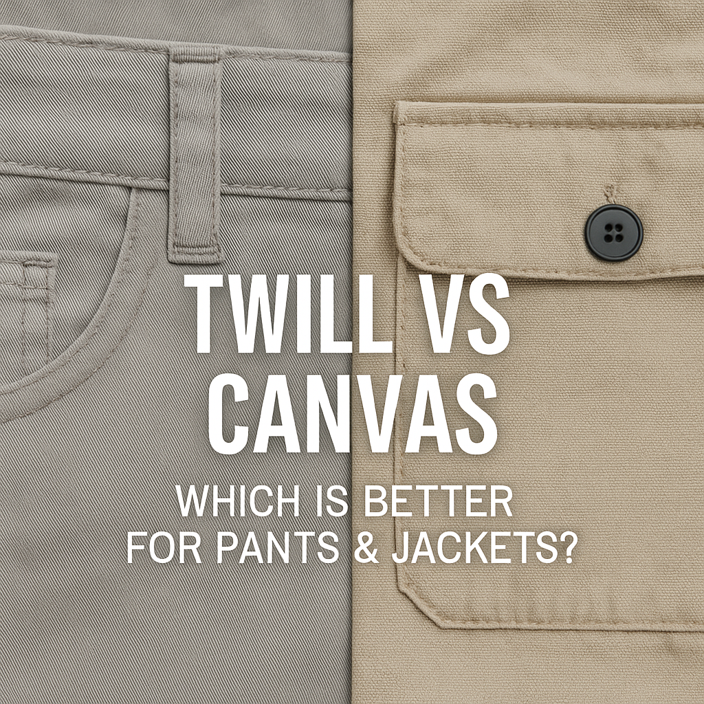 Twill vs Canvas: Which is Better for Pants & Jackets?
