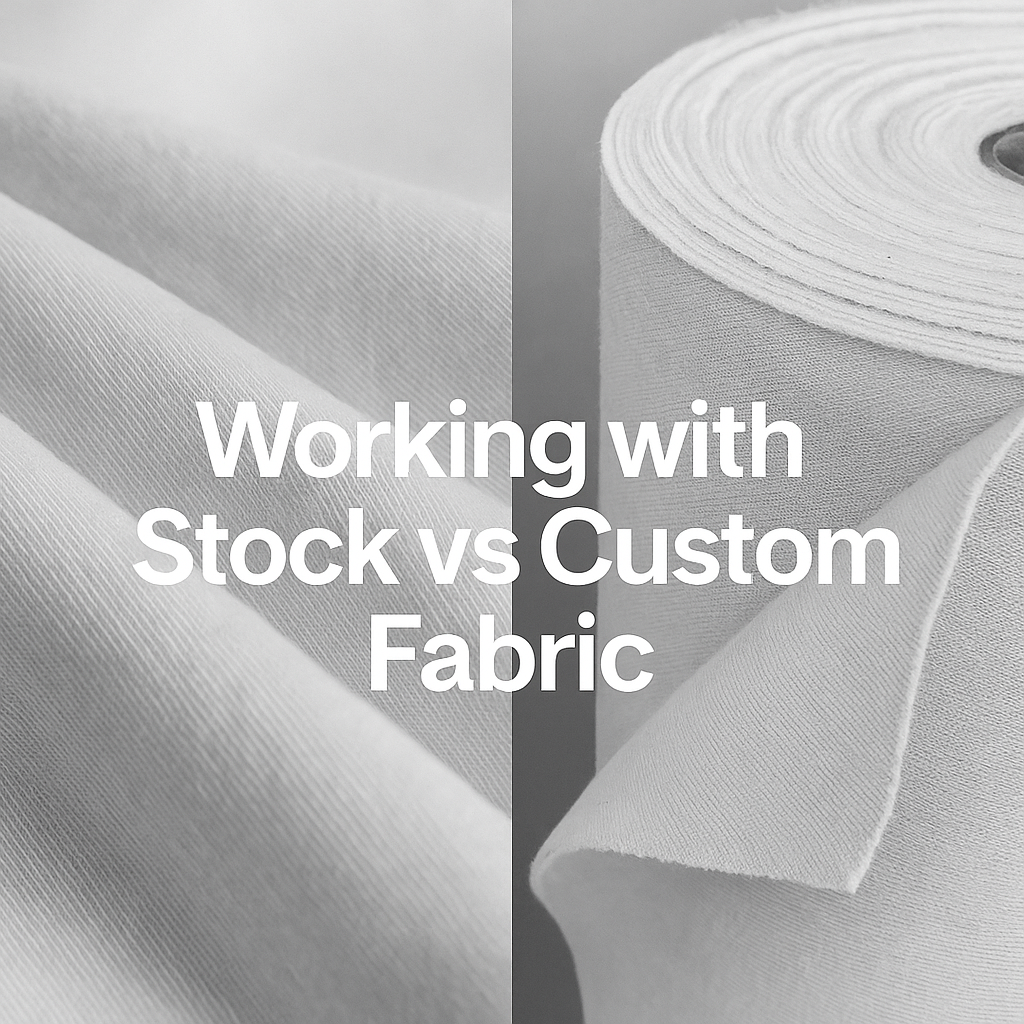 Working with Stock vs Custom Fabric: Pros, Cons & Lead Time Impact