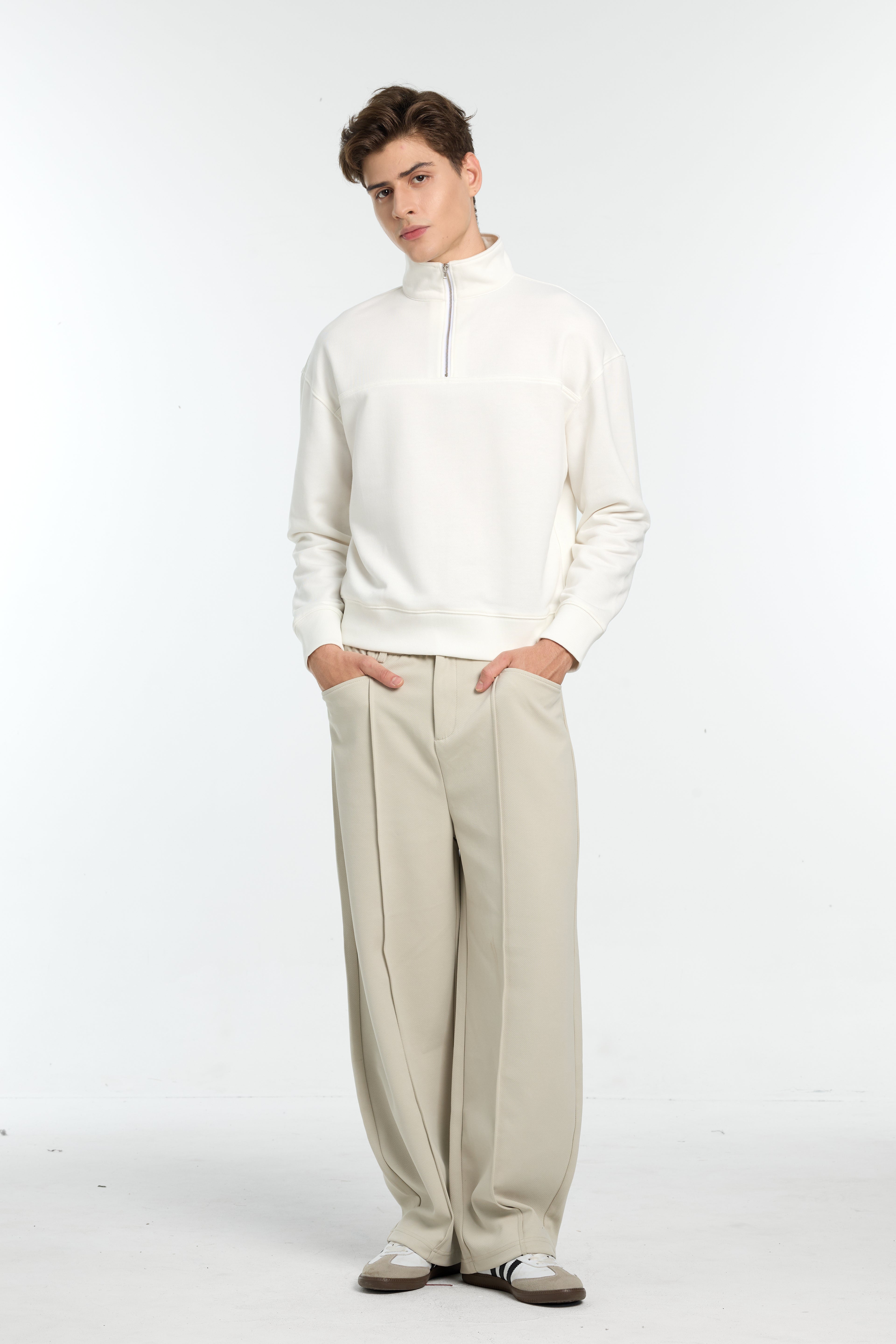 OEM Crewneck Sweatshirt / Cardigan – 320–550gsm Cotton French Terry