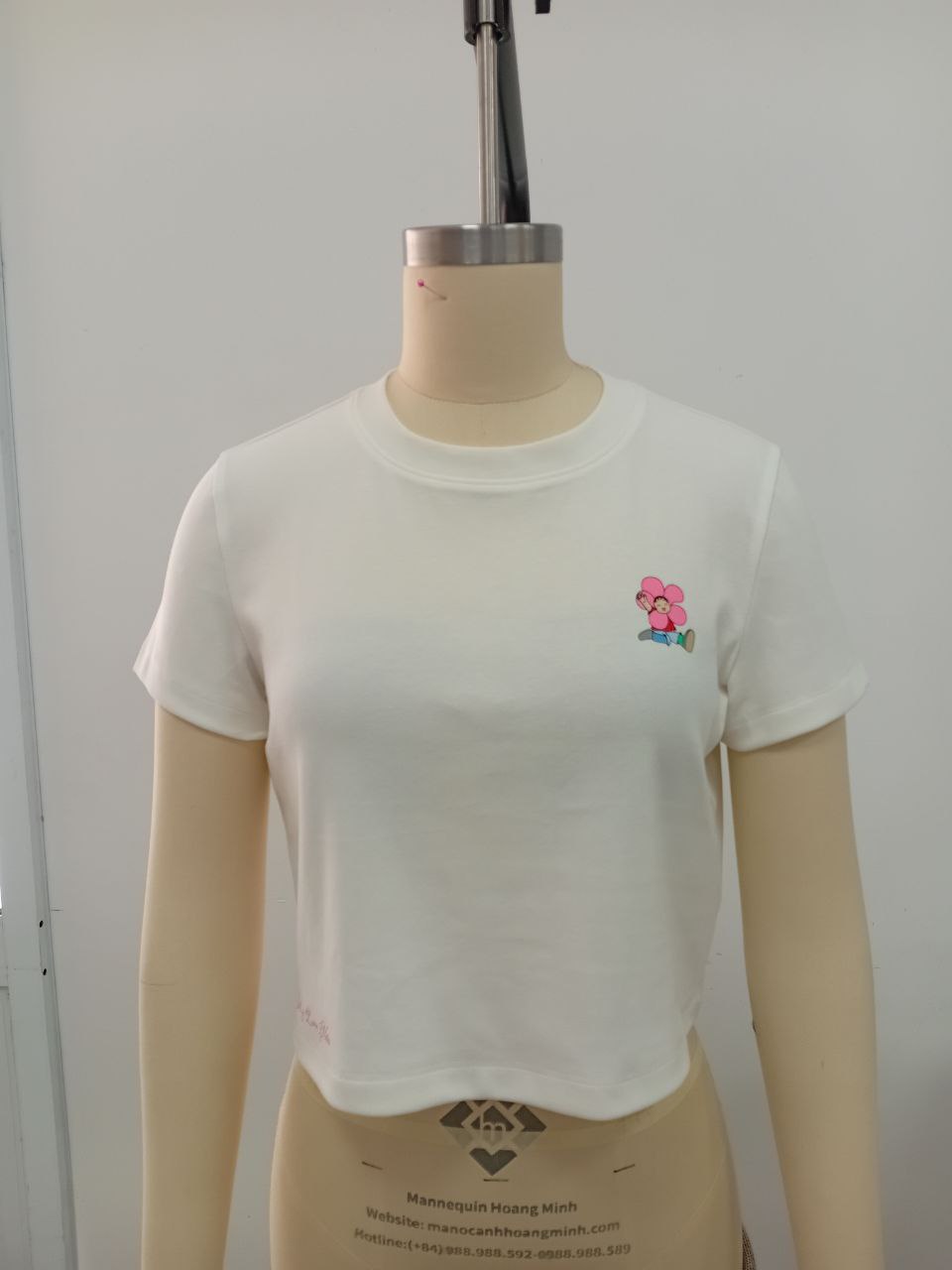 OEM Women Ribbed Baby Tee – Cotton Spandex Fitted Style