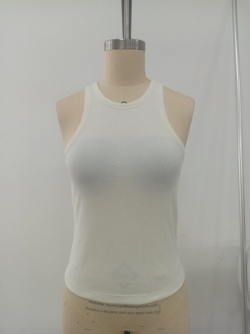 OEM Women Ribbed Baby Tee – Cotton Spandex Fitted Style