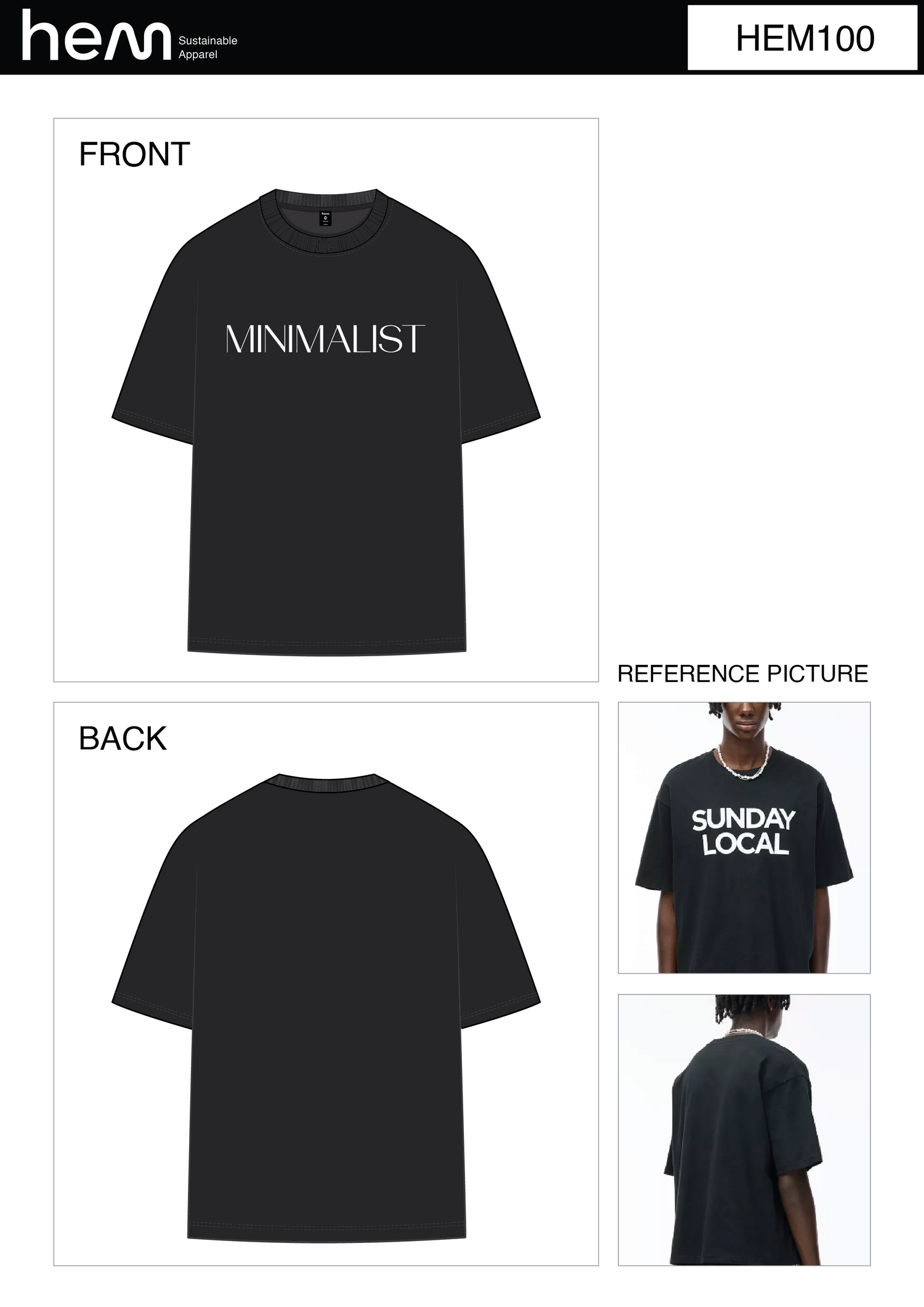 T-SHIRT HEM100