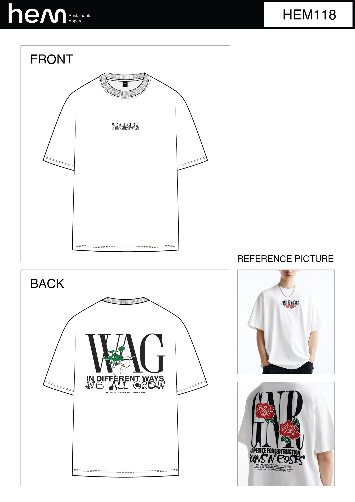 T-SHIRT HEM118