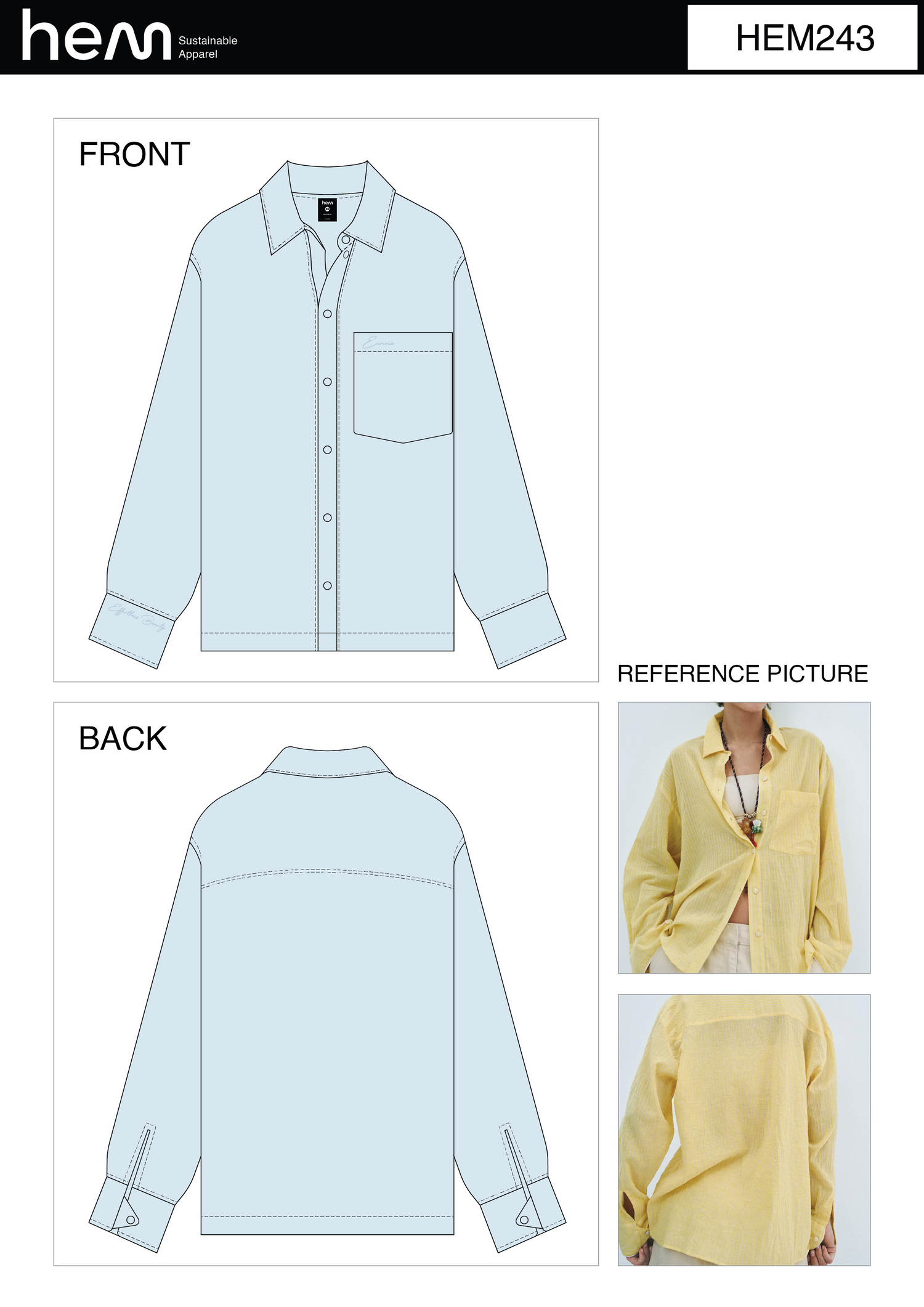WOMEN SHIRT HEM243